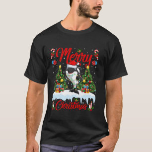 Orka Vrolijke Kerstboom Verlichting Santa Orca Xma T-shirt