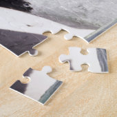 Orka walvis doorbreekt het wateroppervlak legpuzzel (Zijkant)