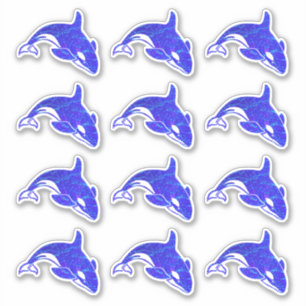 Orka Walvis Holografische Water Stickers