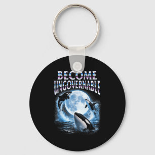 Orka walvis liefhebber zee oceaan dier wordt sleutelhanger