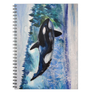 Orka Whale Killer Waterverf Notitieboek