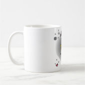Orka Whale met Teddy Bear in Space Graphic Design Koffiemok (Links)