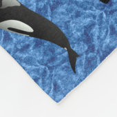 Orka Wild Killer Whale Pod | Gepersonaliseerd Fleece Deken (Hoek)