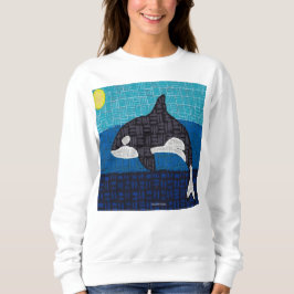 Orka (wit) - Dames sweatshirt