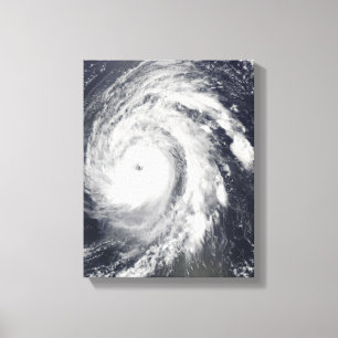 Orkaan Bill in de Atlantische Oceaan Canvas Afdruk