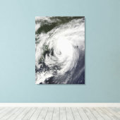 orkaan Bill over Nova Scotia Canvas Afdruk (Insitu (Houten vloer))