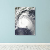 Orkaan Bill van de oostkust Canvas Afdruk (Insitu (Houten vloer))