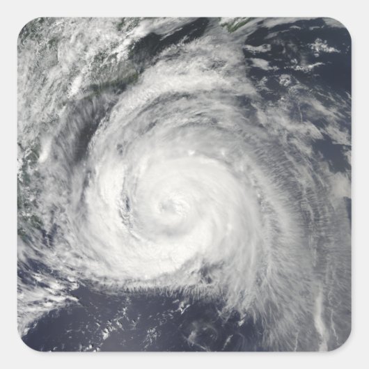 Orkaan Bill van de oostkust Vierkante Sticker (Voorkant)