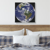 orkaan Dean benadert het schiereiland Yucatan Canvas Afdruk (Insitu (Slaapkamer))