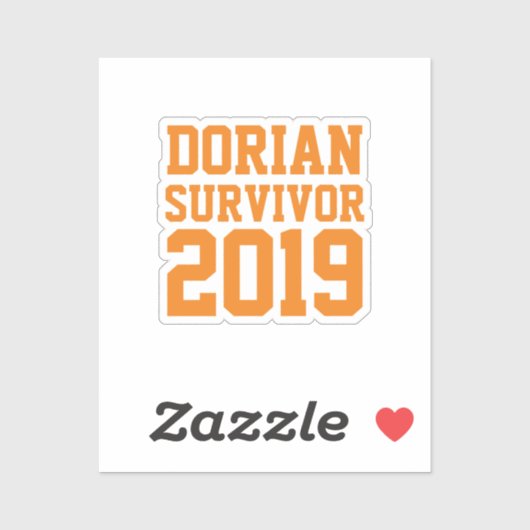 orkaan Dorian Survivor Sticker (Vel)