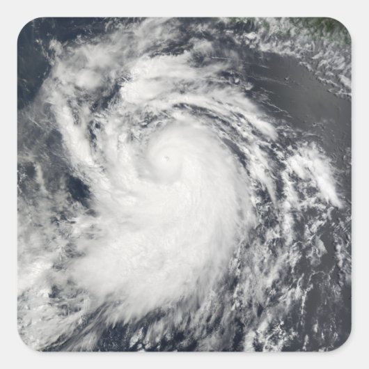 orkaan Elida Vierkante Sticker (Voorkant)