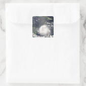 orkaan Felix 2 Vierkante Sticker (Tas)