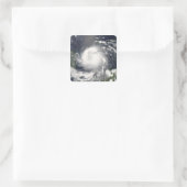 orkaan Felix Vierkante Sticker (Tas)