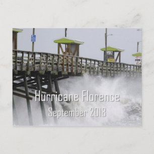 orkaan Florence Emerald Isle NC Briefkaart