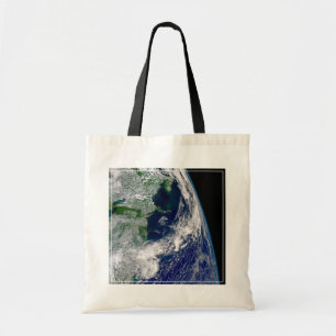 Orkaan Frances op een gedeeltelijke aarde. Tote Bag