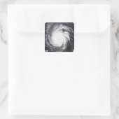 orkaan Frances Vierkante Sticker (Tas)