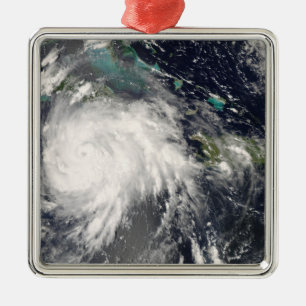 Orkaan Gustav over Jamaica 2 Metalen Ornament