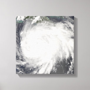 Orkaan Gustav over Jamaica Canvas Afdruk