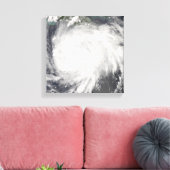 Orkaan Gustav over Jamaica Canvas Afdruk (Insitu (Woonkamer))