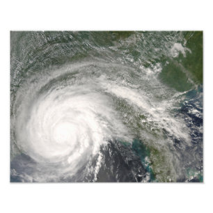 Orkaan Gustav over Louisiana Foto Afdruk