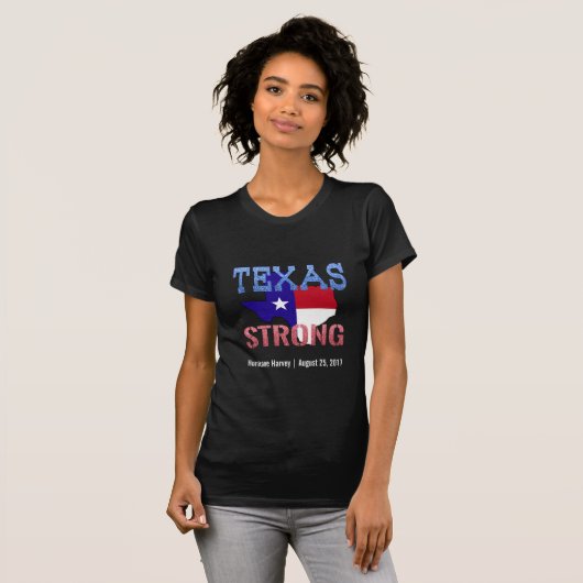 orkaan Harvey Texas Strong T-shirt (Voorkant volledig)