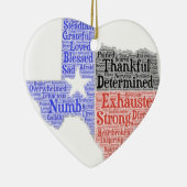 orkaan Harvey Word Cloud Keramisch Ornament (Rechts)