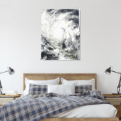 Orkaan Ida over Nicaragua Canvas Afdruk (Insitu (Slaapkamer))