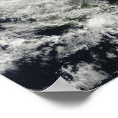 Orkaan Ida over Nicaragua Poster (Hoek)