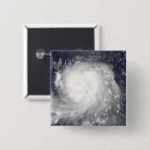 orkaan Ike 5 Vierkante Button 5,1 Cm (Voorkant /achterkant)