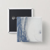 Orkaan Ike 9 Vierkante Button 5,1 Cm (Voorkant /achterkant)