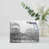 Orkaan Irma Florida 2017 Briefkaart Memorabilia (Staand voorkant)