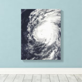 Orkaan Neki ten westen van Hawaii Canvas Afdruk (Insitu (Houten vloer))