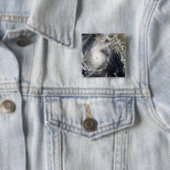 Orkaan Norbert van Mexico 2 Vierkante Button 5,1 Cm (In situ)