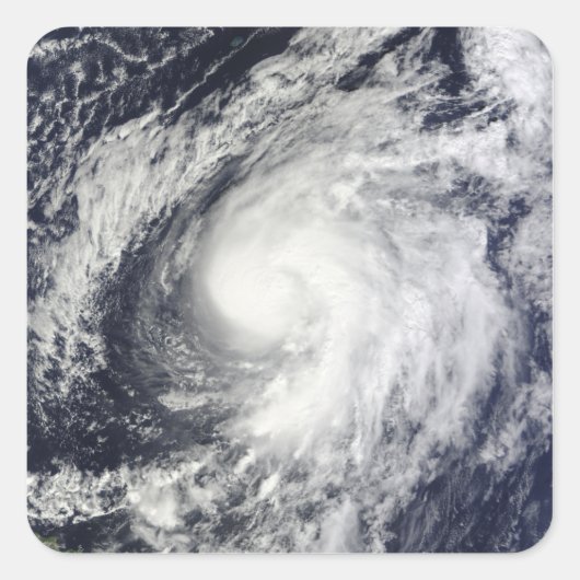 orkaan Otto Vierkante Sticker (Voorkant)