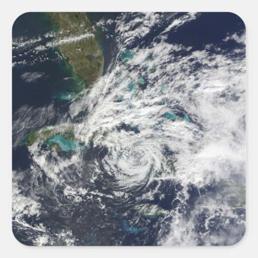 orkaan Paloma 2 Vierkante Sticker (Voorkant)
