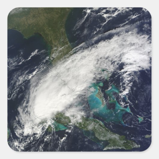 Orkaan Paula 2 Vierkante Sticker (Voorkant)