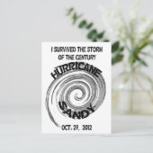 orkaan Sandy Briefkaart (Staand voorkant)