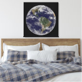 Orkaan Sandy langs de oostkust van de VS. 2 Canvas Afdruk (Insitu (Slaapkamer))