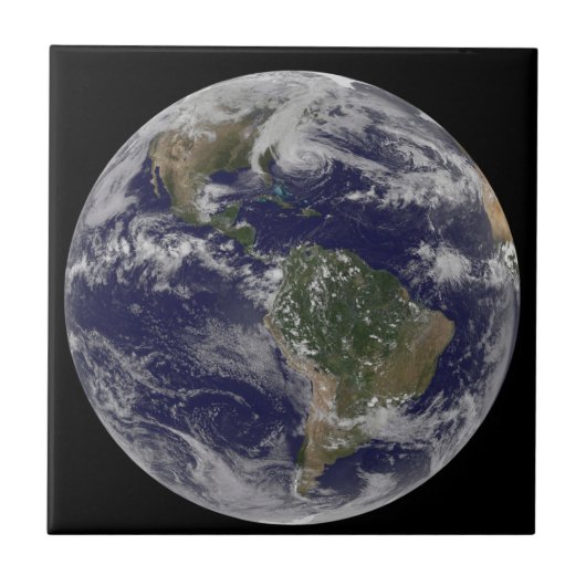 Orkaan Sandy langs de oostkust van de VS. 2 Tegeltje (Voorkant)