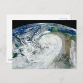 Orkaan Sandy langs de oostkust van de VS. 3 Briefkaart (Voorkant / Achterkant)