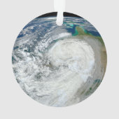 Orkaan Sandy langs de oostkust van de VS. 3 Ornament (achterkant)