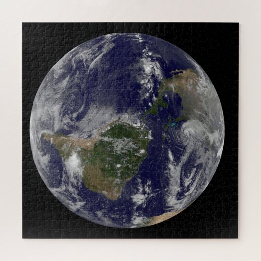 Orkaan Sandy langs de oostkust van de VS. Legpuzzel (Horizontaal)