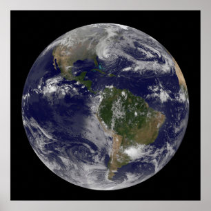 Orkaan Sandy langs de oostkust van de VS. Poster