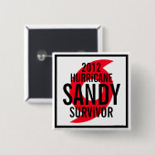 orkaan Sandy Survivor Button 1 2012 (Voorkant /achterkant)