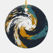 orkaan twirl keramisch ornament (Achterkant)