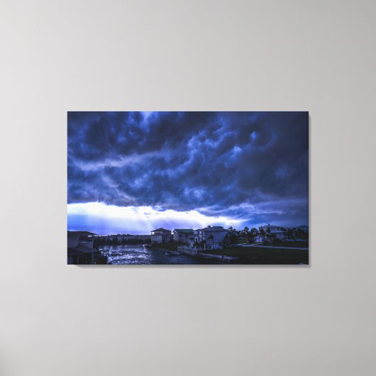 orkaanwolken boven Storm Canvas Afdruk (Voorkant)