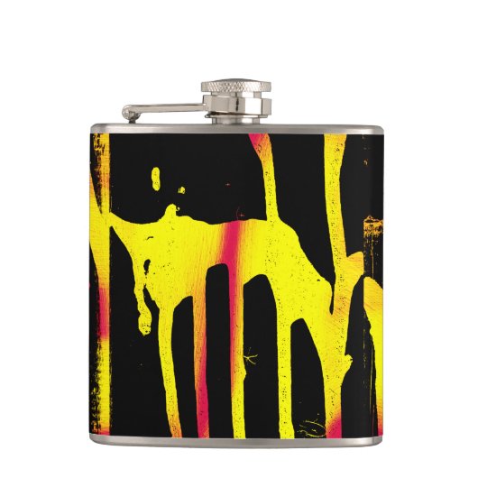 orkanen, bramen en ruggengraat heupfles (Voorkant)