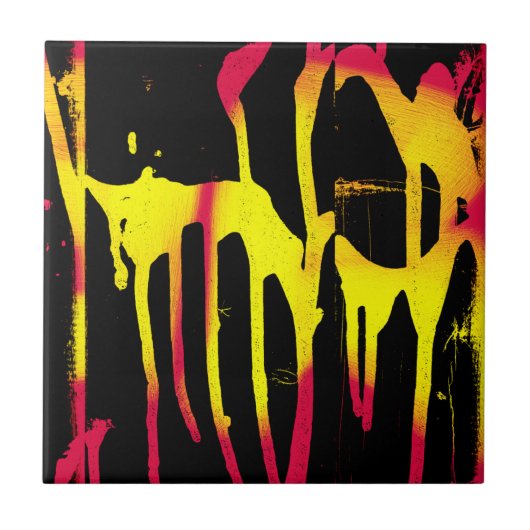 orkanen, bramen en ruggengraat tegeltje (Voorkant)