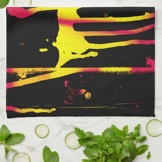 orkanen, bramen en ruggengraat theedoek (Gevouwen)