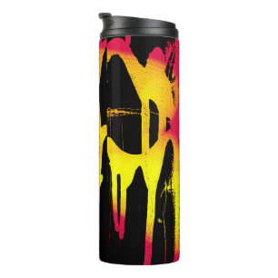 orkanen, bramen en ruggengraat thermosbeker